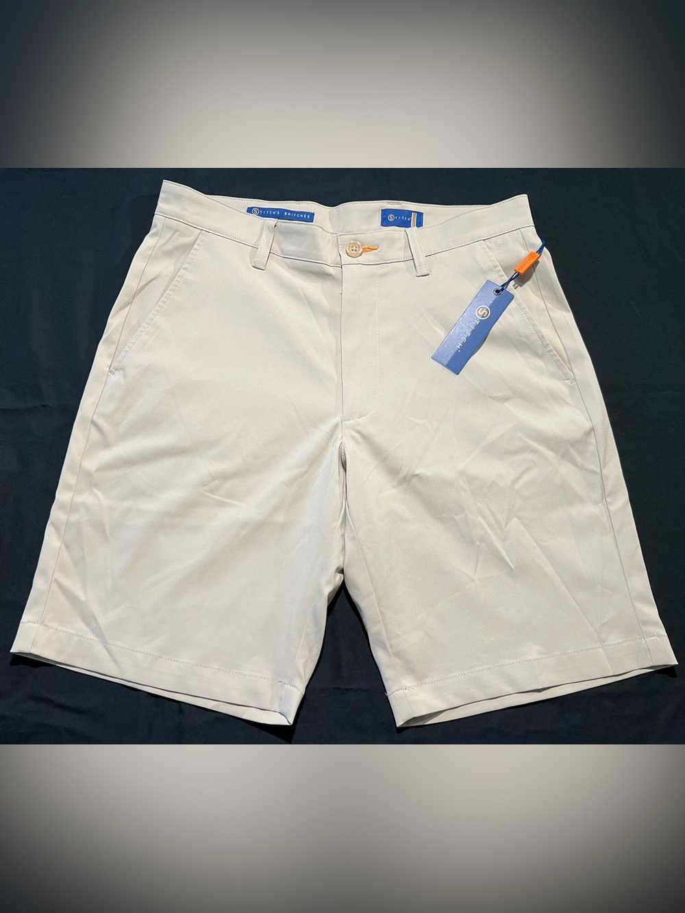 STITCH Golf Flat Front Tech Shorts Men’s Sz 30 Stitch's Britches Stretch Khaki